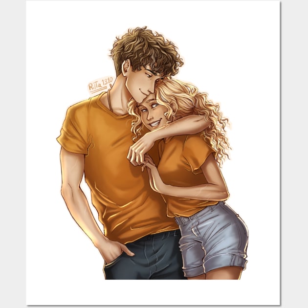 Percy and Annabeth Wall Art by ritta1310